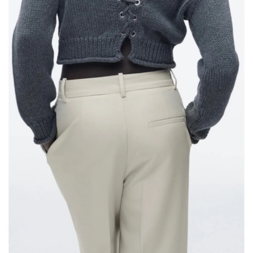 Zara Wide Leg High Waisted Trousers - Picture 2 of 9